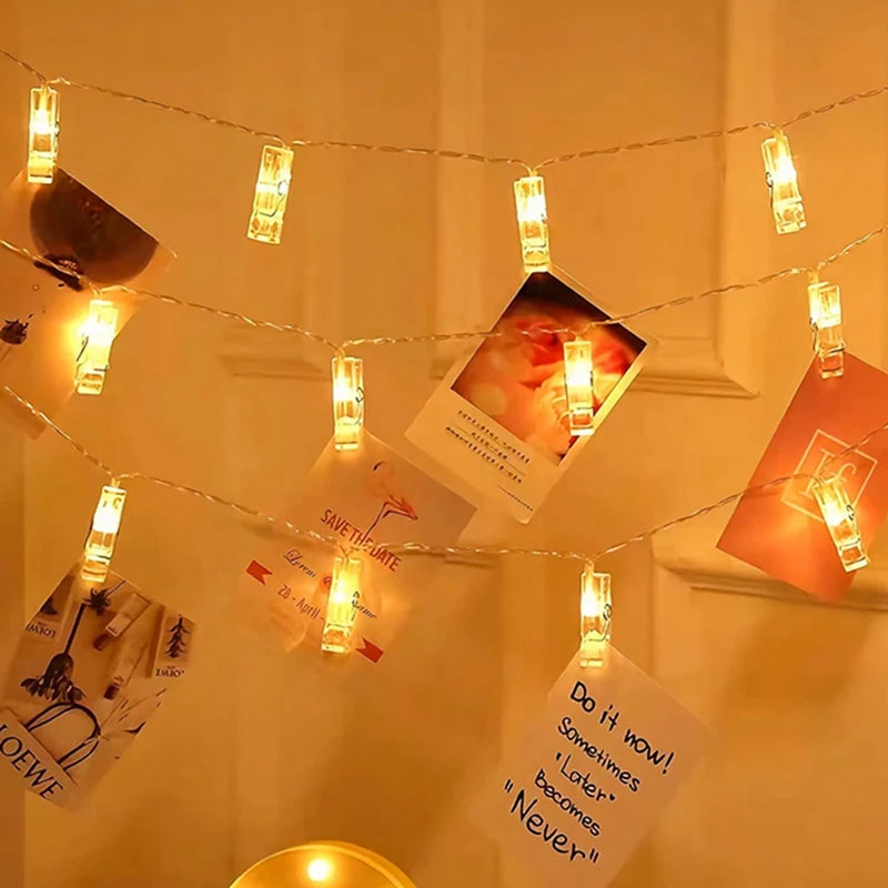 Photo Clip String Lights β Light Up Your Memories