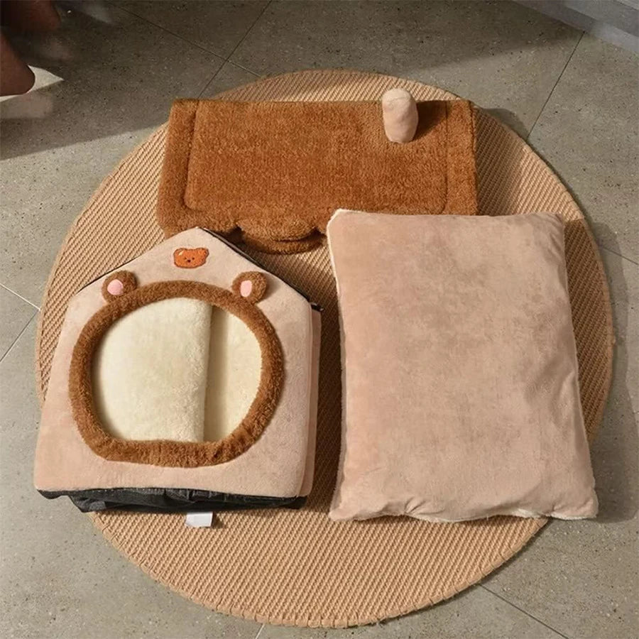 Portable & Washable Pet House for Cozy Comfort